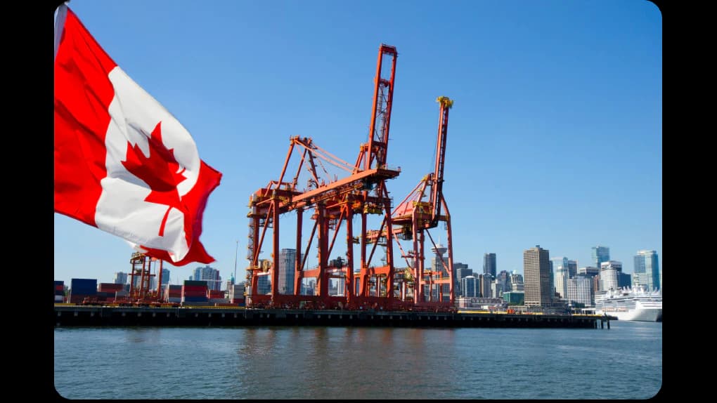 Transpac Supply Chain warehouse and loading dock at Vancouver import logistics facility